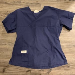 Navy blue scrub top | size XS